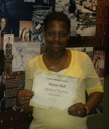 Dijhena Makes Honor Roll